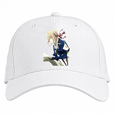 Baseball cap with Print Violet Evergarden Hero - white