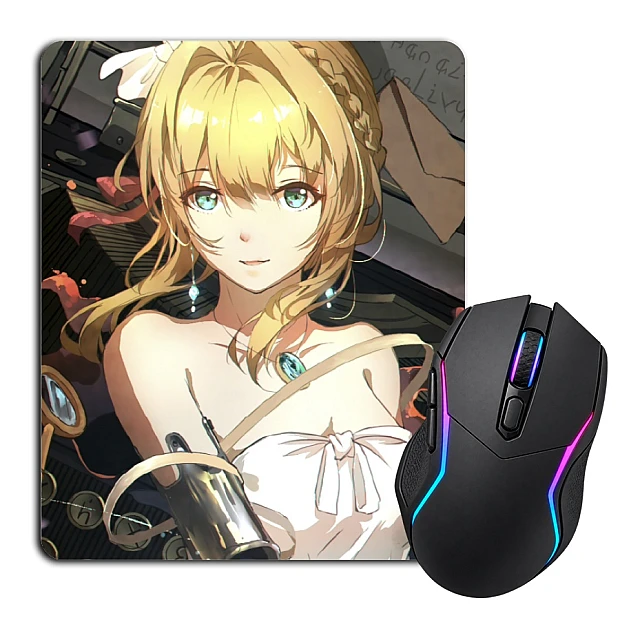 Mouse pad with print Violet Evergarden Beautiful Hero
