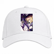 Baseball cap with Print Violet Evergarden Main Character - white