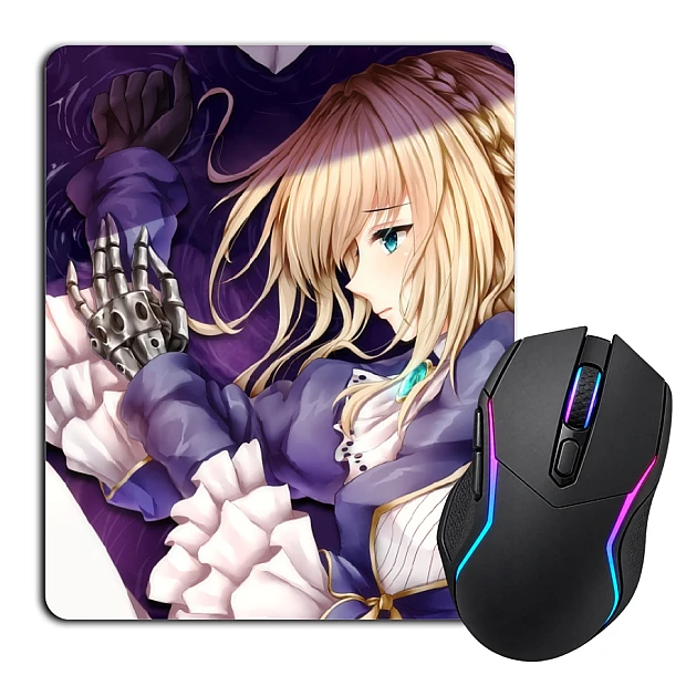 Mouse pad with print Violet Evergarden Main Character