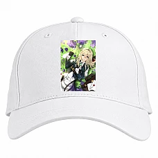 Baseball cap with Print Violet Evergarden Sad Girl - white