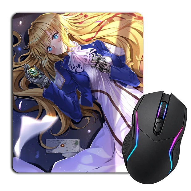 Mouse pad with print Violet Evergarden Lonely Girl