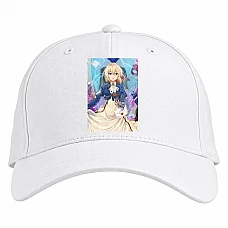 Baseball cap with Print Violet Evergarden Smile - white