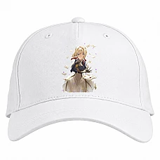 Baseball cap with Print Violet Evergarden Girl - white