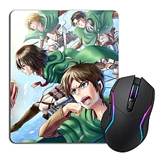Коврик для мыши с принтом Атака На Титанов Герои Бойцы