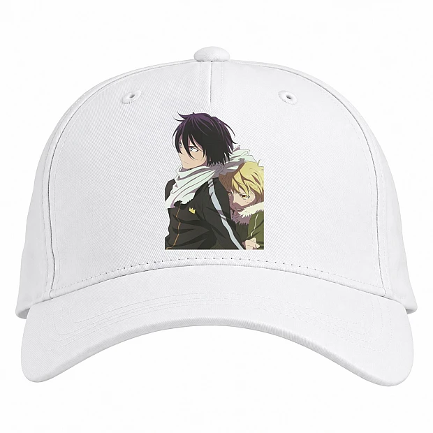 Baseball cap with Print Noragami Heroes - white