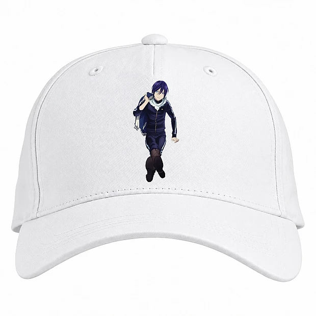 Baseball cap with Print Noragami Yato - white