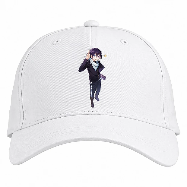Baseball cap with Print Noragami Yato Hero - white