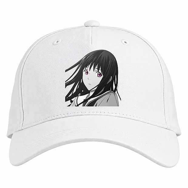 Baseball cap with Print Noragami Girl - white