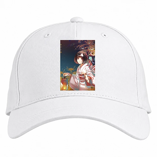 Baseball cap with Print Noragami Print - white