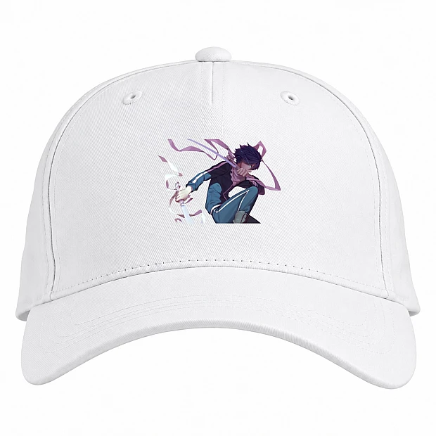 Baseball cap with Print Noragami Yato Boy - white