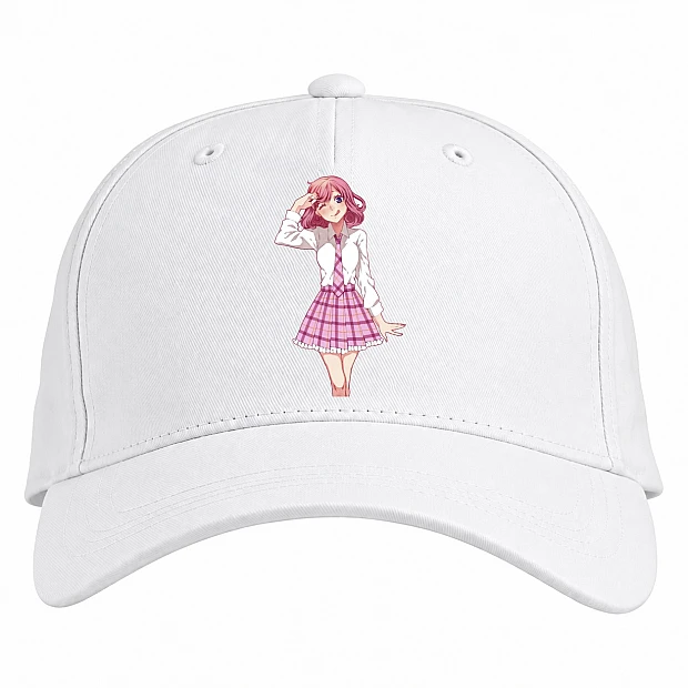 Baseball cap with Print Noragami Kofuku Ebisu - white