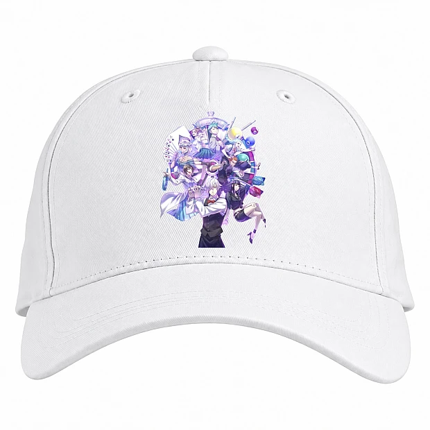 Baseball cap with Print Kakegurui Print - white