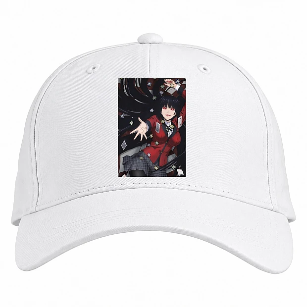 Baseball cap with Print Kakegurui Yumeko Jabami - white
