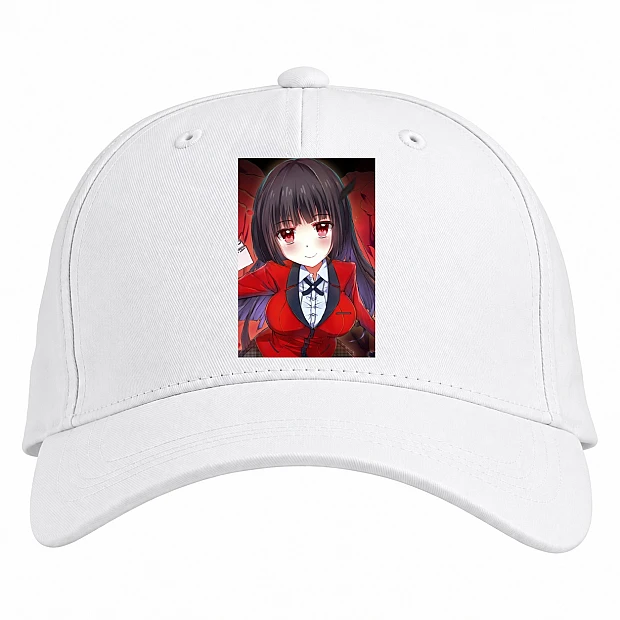 Baseball cap with Print Kakegurui Cute Yumeko - white