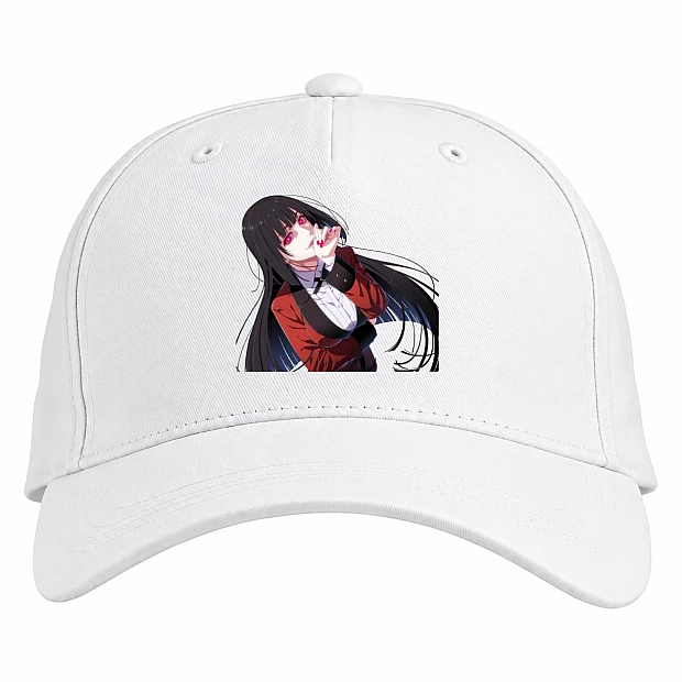 Baseball cap with Print Kakegurui Yumeko Hero Girl - white