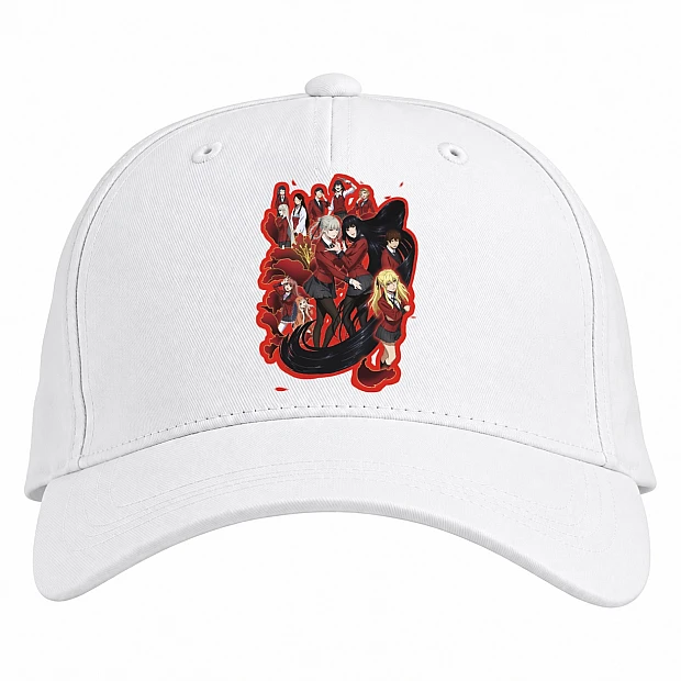 Baseball cap with Print Kakegurui Main Heroes - white