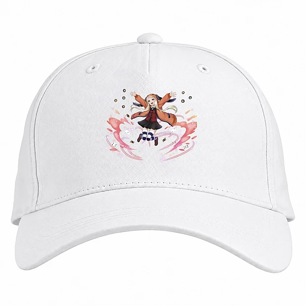 Baseball cap with Print Kakegurui Cute Character - white