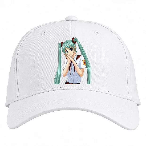 Baseball cap with Print Everlasting Summer Miku - white