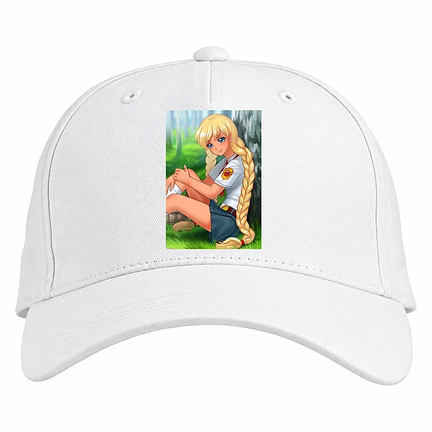 Baseball cap with Print Everlasting Summer Glorifying - white
