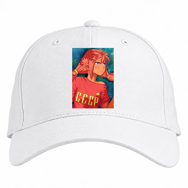 Baseball cap with Print Everlasting Summer Girl Ulyana - white