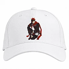 Baseball cap with Print D.Gray-Man Bookman - white