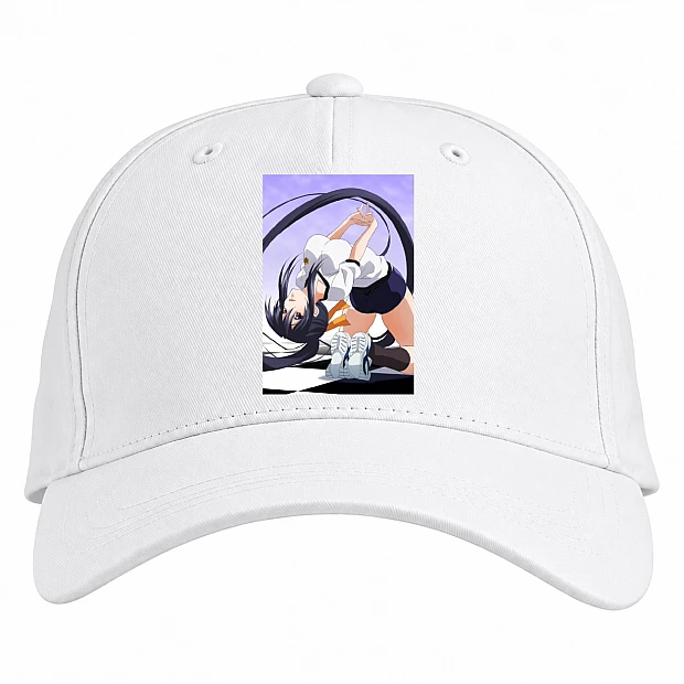 Baseball cap with Print High School Dxd Akeno Himejima - white