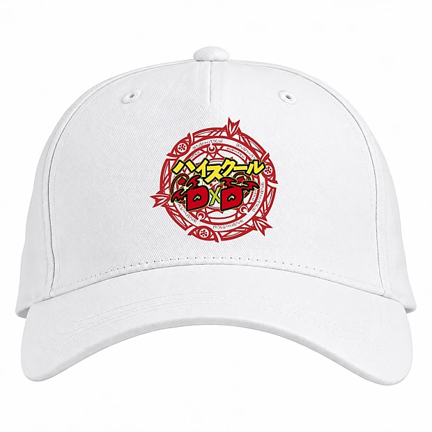 Baseball cap with Print High School Dxd Big Logo - white