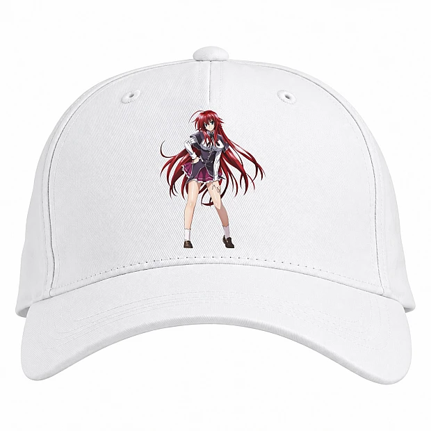 Baseball cap with Print High School Dxd Rias Gremory - white