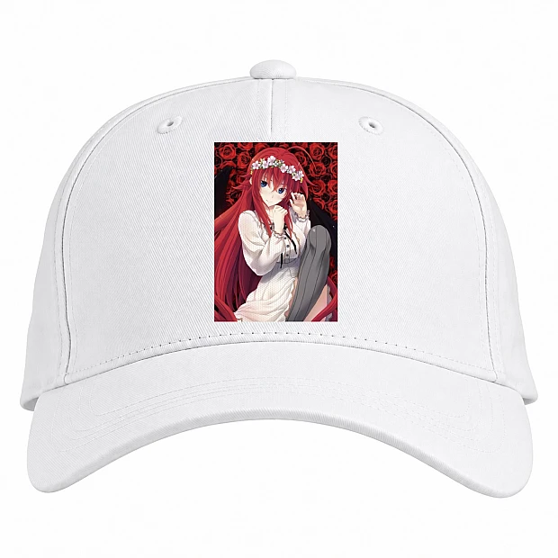 Baseball cap with Print High School Dxd Rias Gremory Hero - white