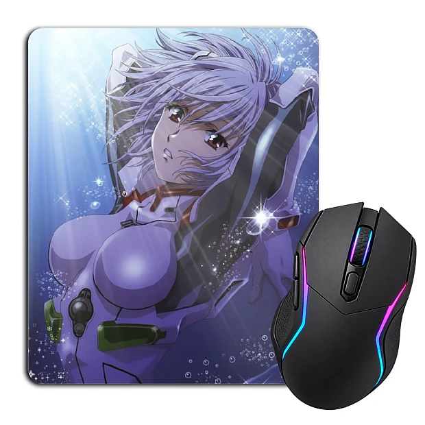 Килимок для мишки з принтом Євангеліон Плаваюча Рей Герой