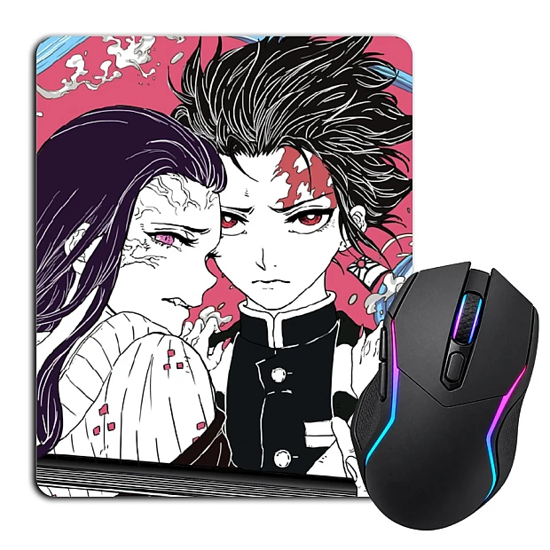 Mouse pad with print Demon Slayer Kimetsu No Yaiba Art