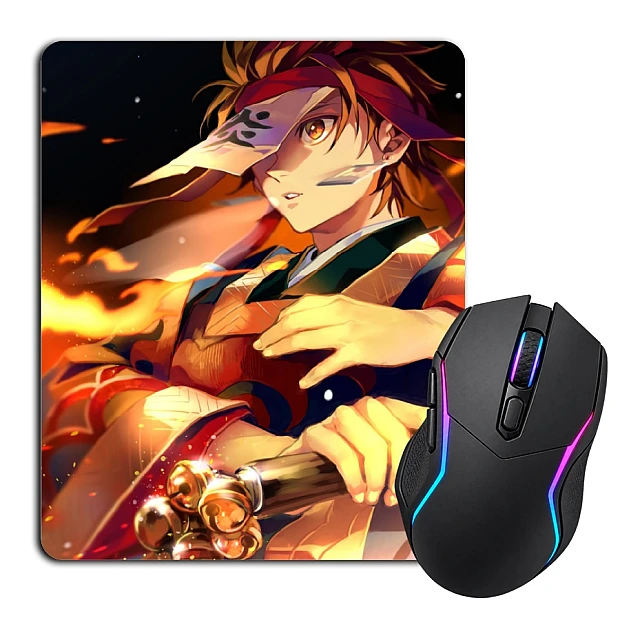 Mouse pad with print Demon Slayer Kimetsu No Yaiba Tanjirou