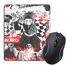Mouse pad with print Demon Slayer Kimetsu No Yaiba Tanjirou Print
