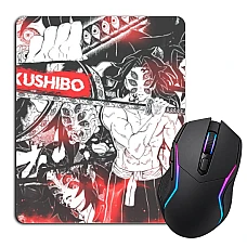 Mouse pad with print Demon Slayer Kimetsu No Yaiba Kokushibo Print