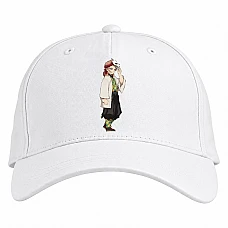 Baseball cap with Print Demon Slayer Kimetsu No Yaiba Hero Girl - white