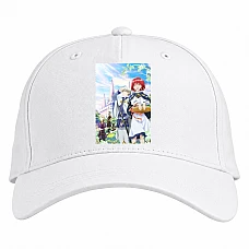 Baseball cap with Print Akagami No Shirayukihime Heroes - white