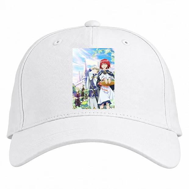 Baseball cap with Print Akagami No Shirayukihime Heroes - white