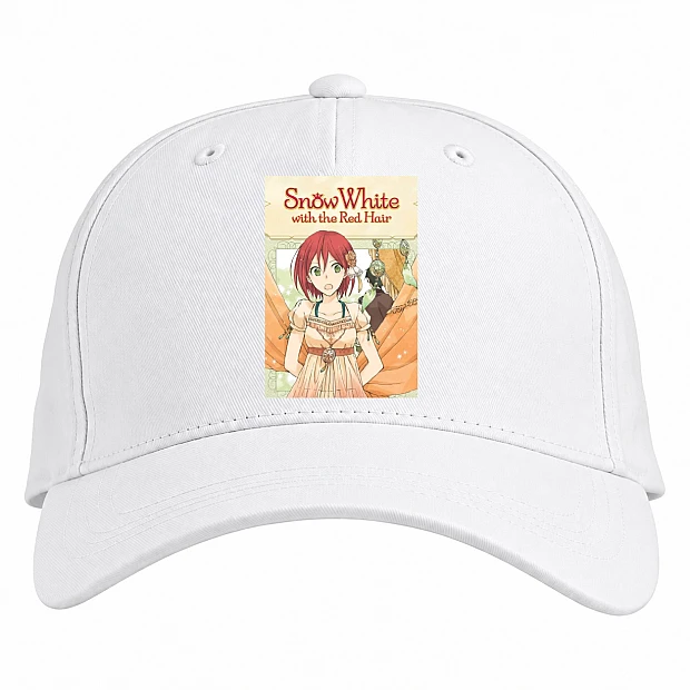 Baseball cap with Print Akagami No Shirayukihime Main - white