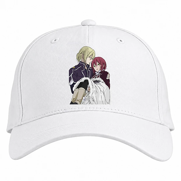 Baseball cap with Print Akagami No Shirayukihime Love - white