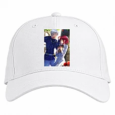Baseball cap with Print Akagami No Shirayukihime Love Print - white