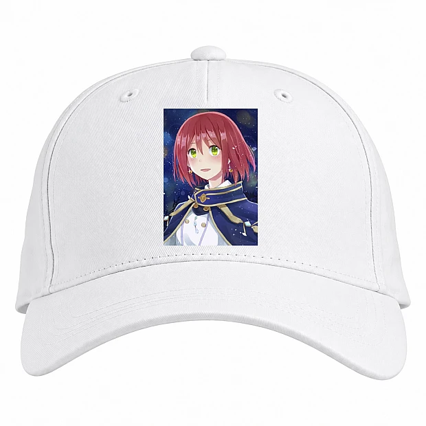 Baseball cap with Print Akagami No Shirayukihime Hero - white