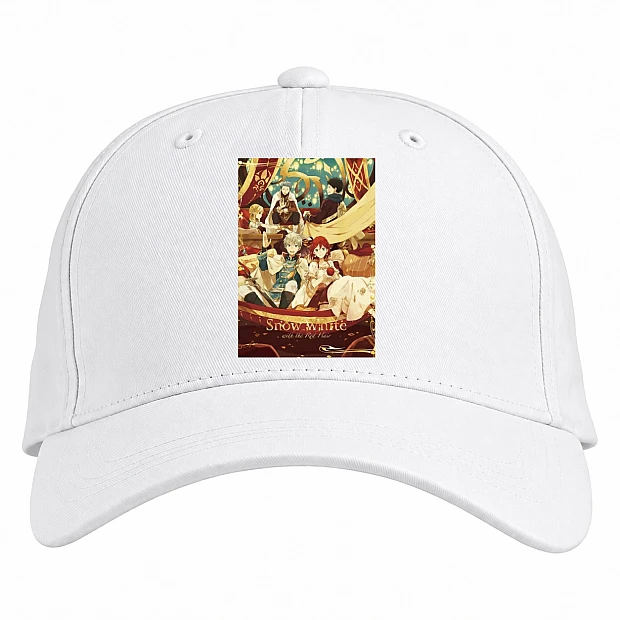 Baseball cap with Print Akagami No Shirayukihime Theme - white