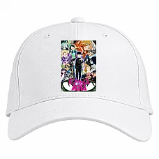 Baseball cap with Print 100 Mob Psycho Theme - white