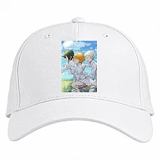 Baseball cap with Print The Promised Neverland Heroes - white