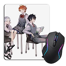 Mouse pad with print The Promised Neverland Heroes Print