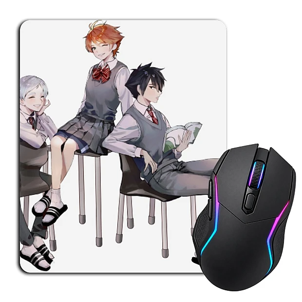 Mouse pad with print The Promised Neverland Heroes Print