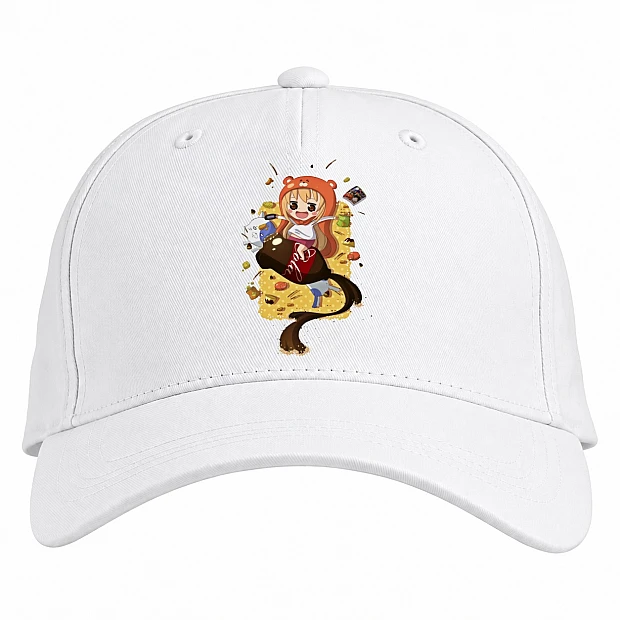 Baseball cap with Print My Two-Faced Little Sister Umaru Doma - white