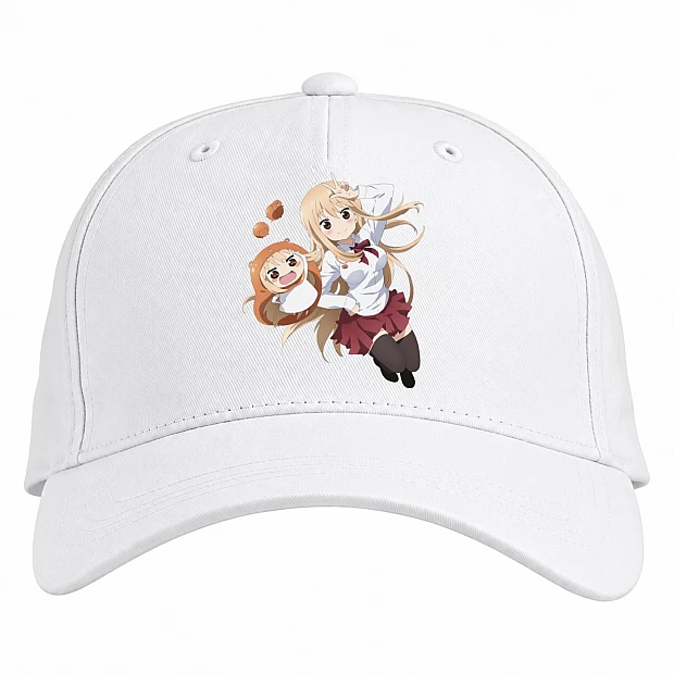 Baseball cap with Print My Two-Faced Little Sister Umaru Doma Version - white