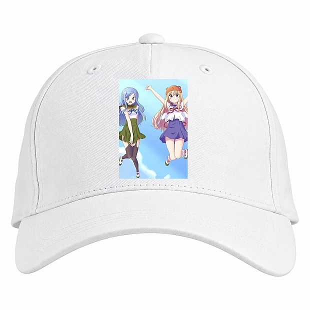 Baseball cap with Print My Two-Faced Little Sister Umary And Tachibana - white